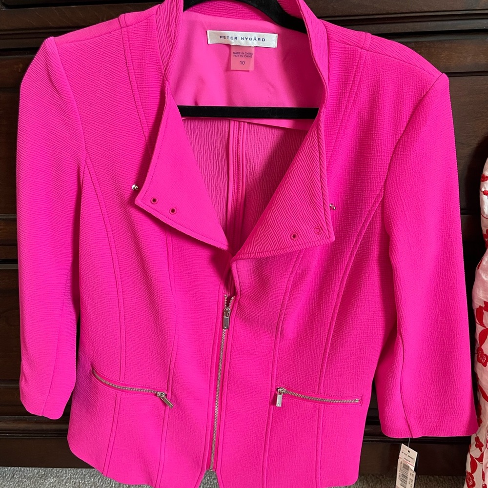 Size 10 Hot Pink Peter Nygard blazer
